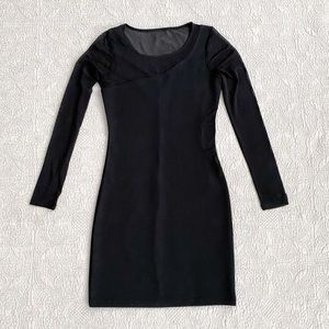 Sheer Sleeved Mini Dress